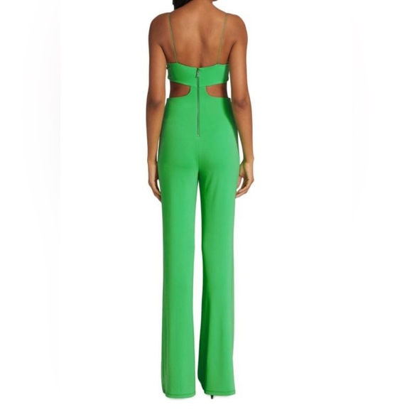 Alice & Olivia green cut out jumpsuit - Picture 2 of 7